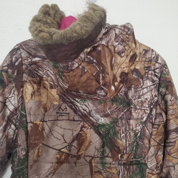 RealTree Extra Camouflage Hooded Puffer Hunting Jacket Women's Medium (3… - Picture 11 of 16